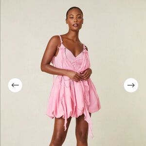 Size 4 LoveShackFancy Ashida Silk Mini Dress